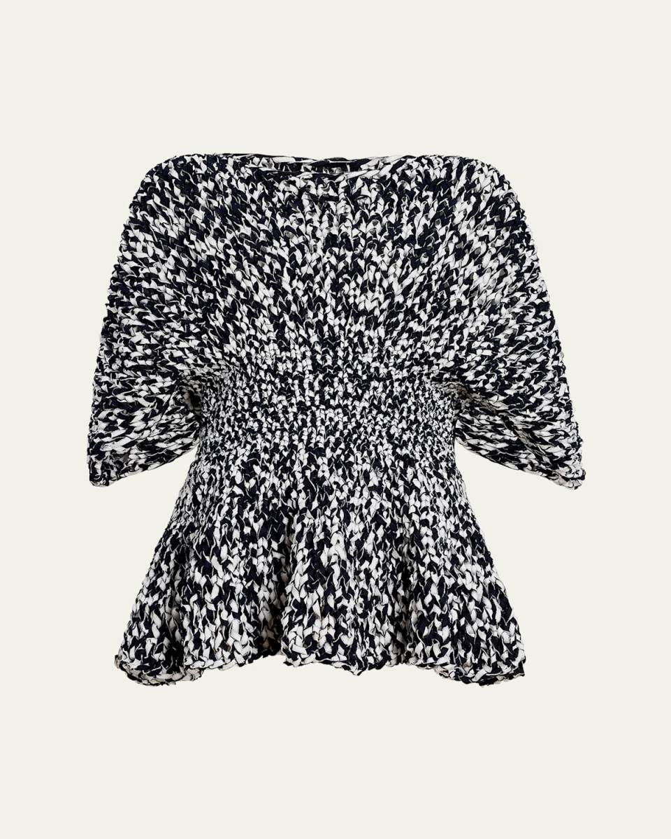 Mathilde Peplum Batwing Cotton Top